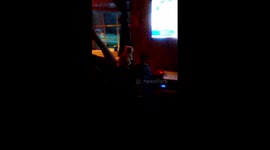 cat watching tv funny