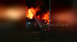 Massive blaze breaks out at coffee factory in Kent