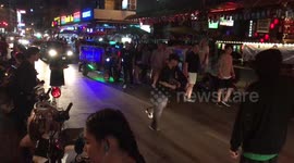 Breakdancers cause traffic jams when their moves spill out onto the road