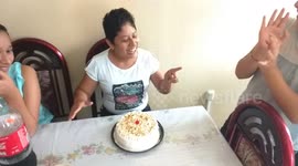 Pastelazo en la cara