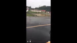 Stranded at the liquor store by flash flood