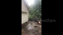 Michael brings flooding and strong winds as tropical storm moves through Carolinas