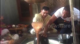 Will Smith spotted performing Hindu ritual in the Indian Himalayas