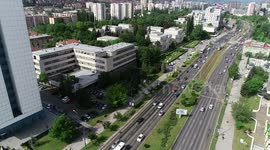 Downtown Sarajevo Drone Footage