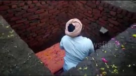 Indian police rescue holy man buried alive by followers