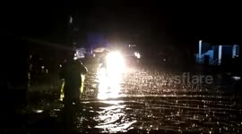 Flsh Flood in Pariaman, West Sumatra, Indonesia