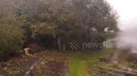 Storm Callum - very heavy rain and strong winds in North Wales
