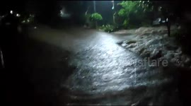 Flash Flood Hits Local Residence in Pasaman Barat, West Sumatra, Indonesia