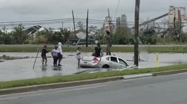 Shocking scenes of devastation in Florida after deadly tropical storm