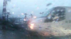 Big storm causes flooding in Malta.