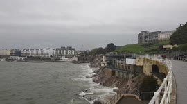 Storm callum advances on plymouth devon .