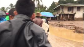 Landslide in Tanah Datar, West Sumatra, Indonesia