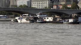 Filming For Movie On River Thames