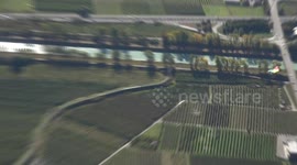 Extreme Wingsuit Flyer flying upside-down