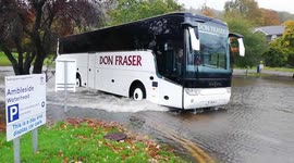 Heavy rainfall brings flooding to Lake District of UK