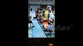 CCTV captures pictures falling off the wall in haunted antiques shop