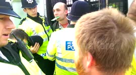 Police arrest man at Occupy Democracy protest