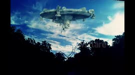 UFO video created with special effects.