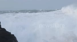 Ex-Hurricane Gonzalo - N. Ireland Coast Waves - Oct 21st (6)