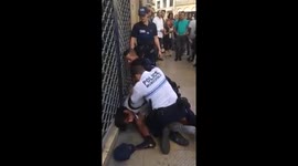 Crowds witness violent arrest in Montpellier, France