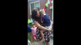 Young boy not pleased by pregnancy announcement