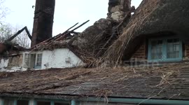 Thatched House fire at Codford St Mary