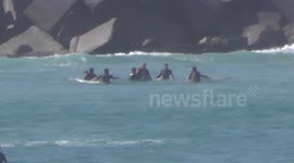 Surfers rescue child from sea off San Sebastian