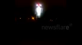 Creepy Halloween 'ghostcopter' drone