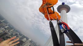 Incredible Base Jump Accident Ends Well