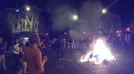 SF Giants 2014 world series riots - pickpocket face on