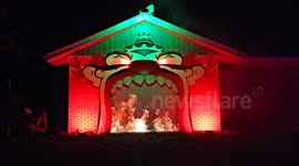 Halloween Light Show 2014 -Breaking Bad MetroGnome Remix- DJ Carnival