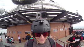Base jumper's terrifying parachute accident in Malaysia