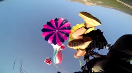 Tandem paragliding accident in Turkey