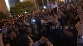 Armenians Celebrate the Victory in the April Revolution