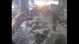 Recently emerged CCTV footage shows moment 7.5-magnitude earthquake hits Indonesia island