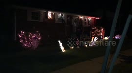 Awesome Halloween decorated house