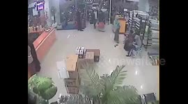 Recently emerged CCTV footage shows moment 7.5-magnitude earthquake hits Indonesia island