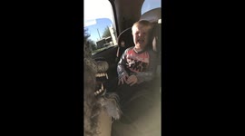 Two-year-old has adorable reaction to first Halloween scare