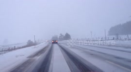 Driving in Snow, A9 Scotland