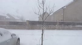 Snow blast in Scotland