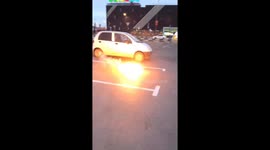 Reckless Russian prank wars: Girl sets fire to boyfriend so he blows up her bag