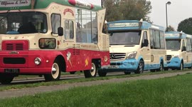 UK town sets Guinness World Record for largest ice cream truck convoy