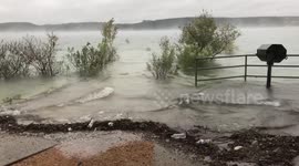 Park in Austin, Texas floods as heavy rains inundate parts of Central Texas
