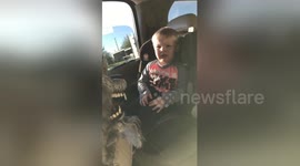 Two-year-old has adorable reaction to first Halloween scare