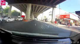 Newsflare Edit - Police car runs red light and causes serious collision