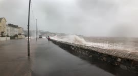 Storm Callum on Exmouth Seafront