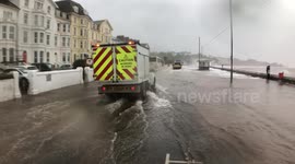 Storm Callum on Exmouth Seafront