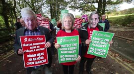 Brexit Protest in Belfast today 17/Oct/2018