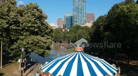 Amazing drone footage from Boston Commons (Boston Massachusetts)
