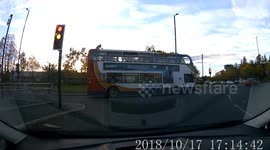 Near head on with impatient queue jumper